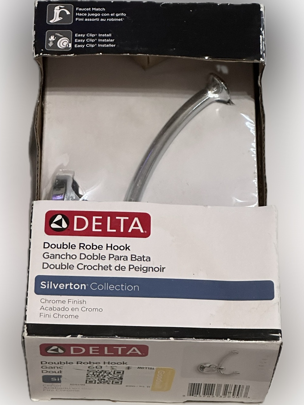 Delta Double Robe Hook Silverton Collection